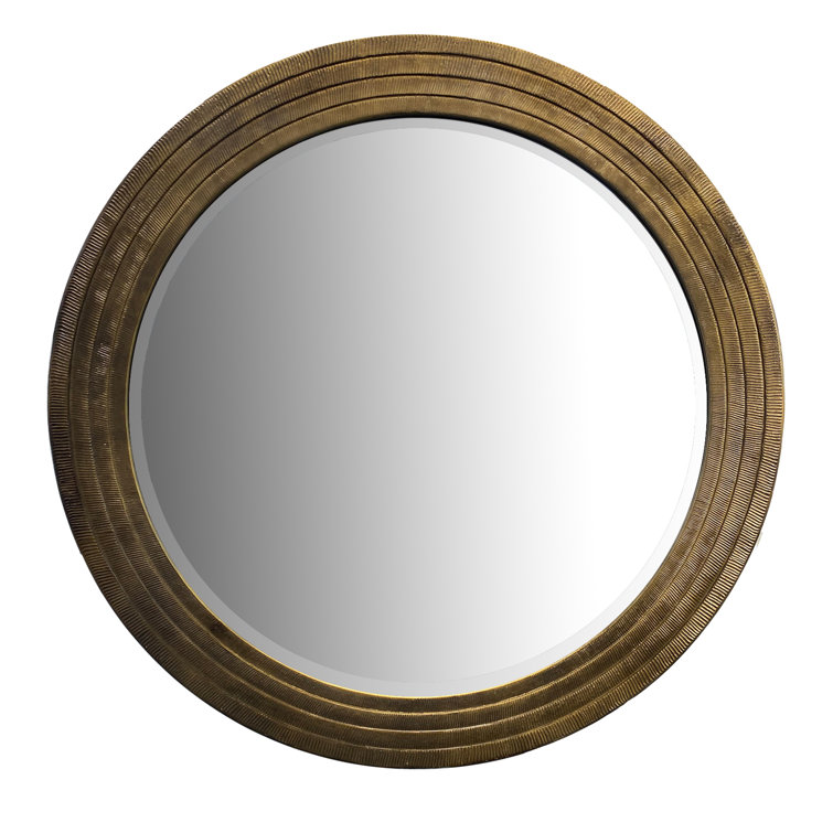 Loon Peak® Dituri Round Wood Wall Mirror Wayfair
